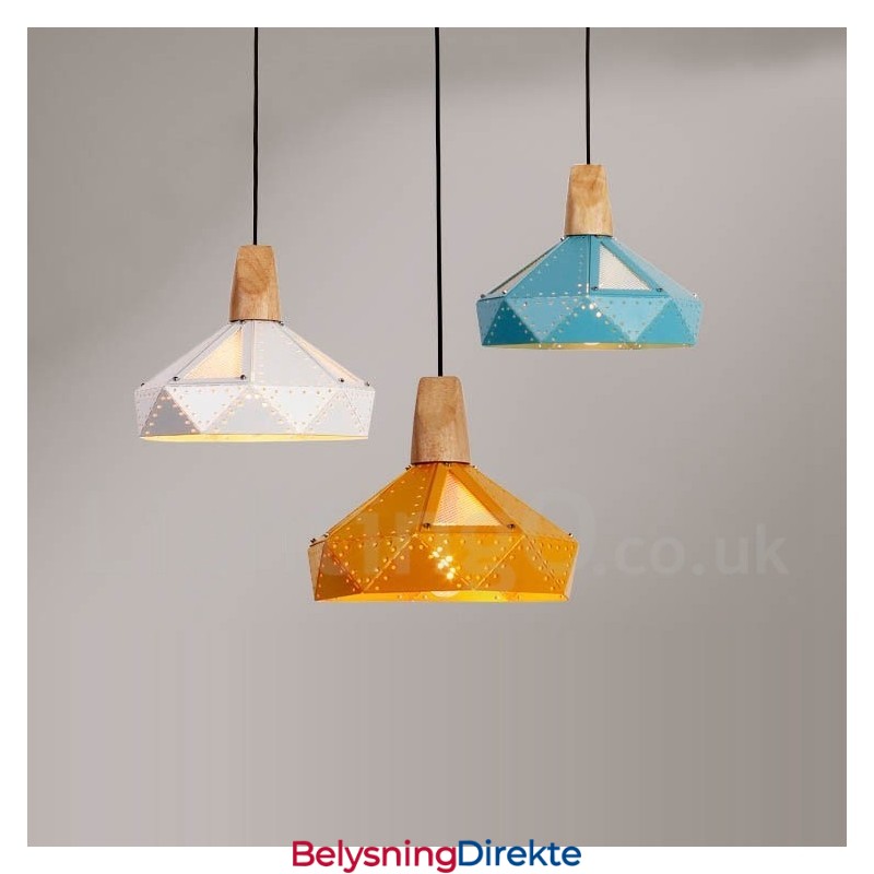 Enkel 1-Lys Moderne Samtidskunst Flerfarget Pendellampe