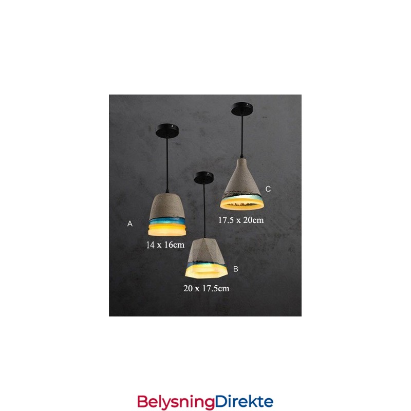 Vintage Betong Pendellampe