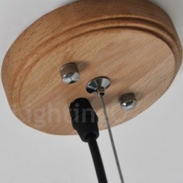 Moderne, Samtidskunstnerisk Pendellampe I Tre Med 3 Lys