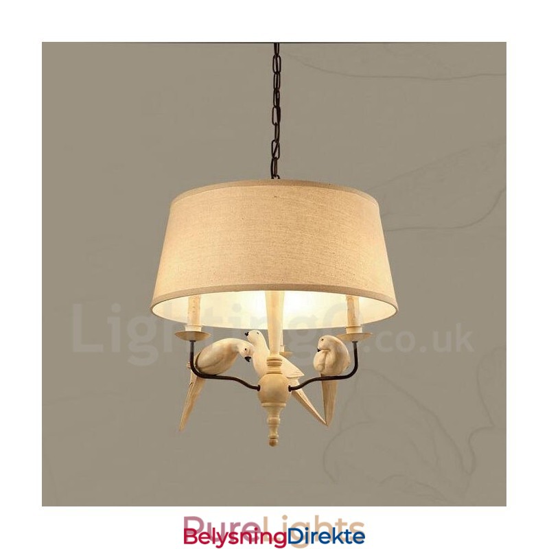 Rustikk Vintage Pendellampe Med 3 Lys