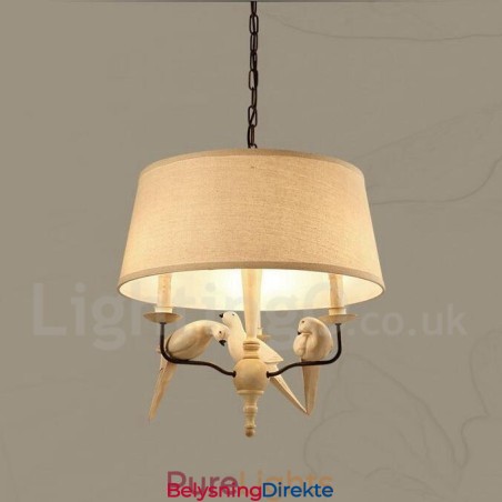 Rustikk Vintage Pendellampe Med 3 Lys