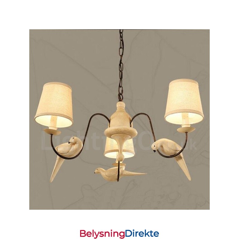 Rustikk Vintage Pendellampe Med 3 Lys