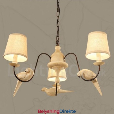 Rustikk Vintage Pendellampe Med 3 Lys