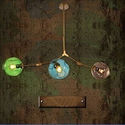 Kunstfarget Glasspæreanheng