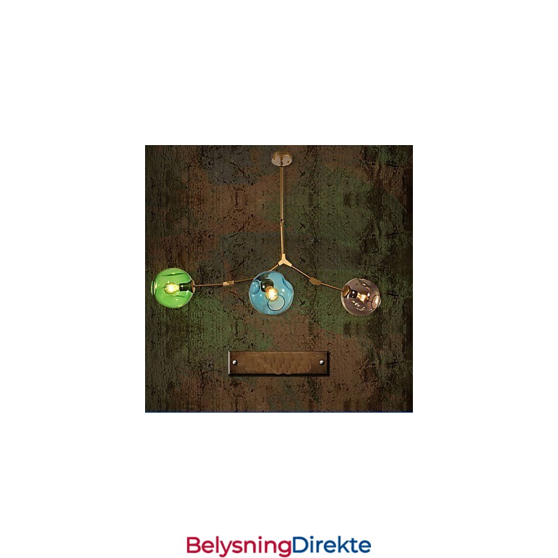 Kunstfarget Glasspæreanheng