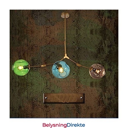 Kunstfarget Glasspæreanheng