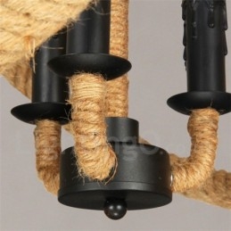 Landlig Vintage Pendellampe I Hamptau Med 3 Lys