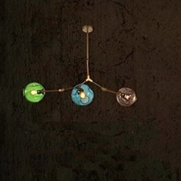 Kunstfarget Glasspæreanheng