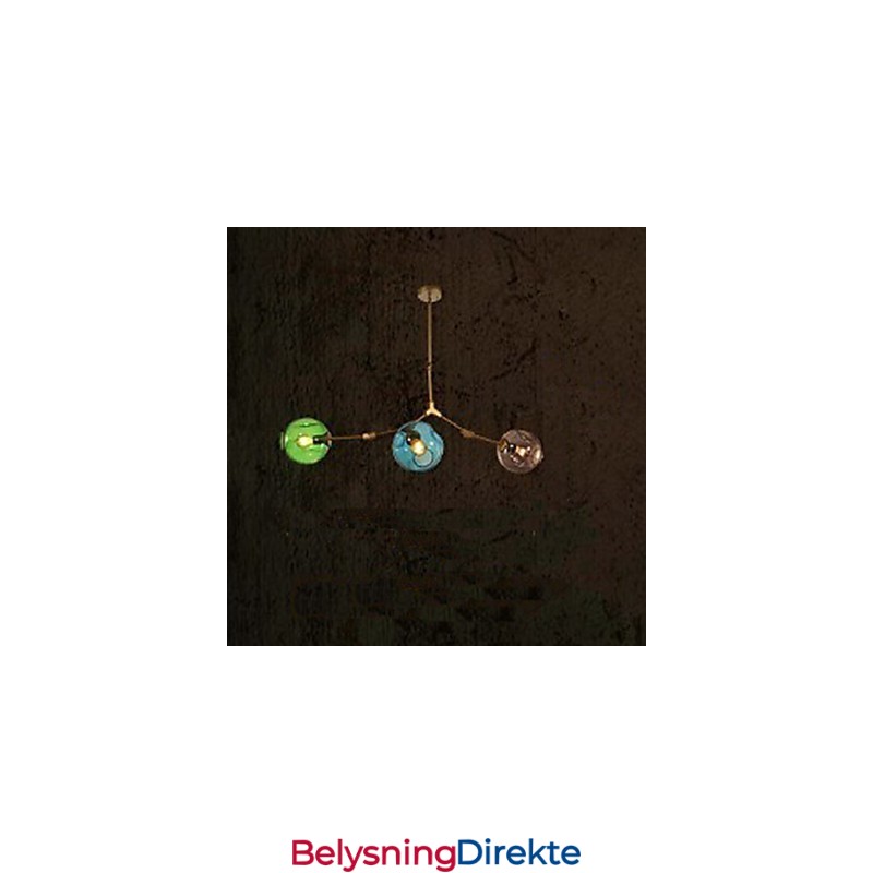 Kunstfarget Glasspæreanheng