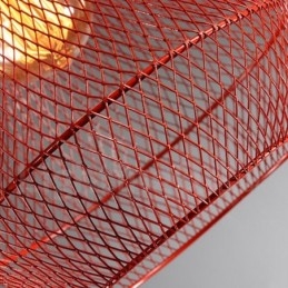 Rustikk Lodge-Pendellampe I Metall Og Betong Med 1 Lys