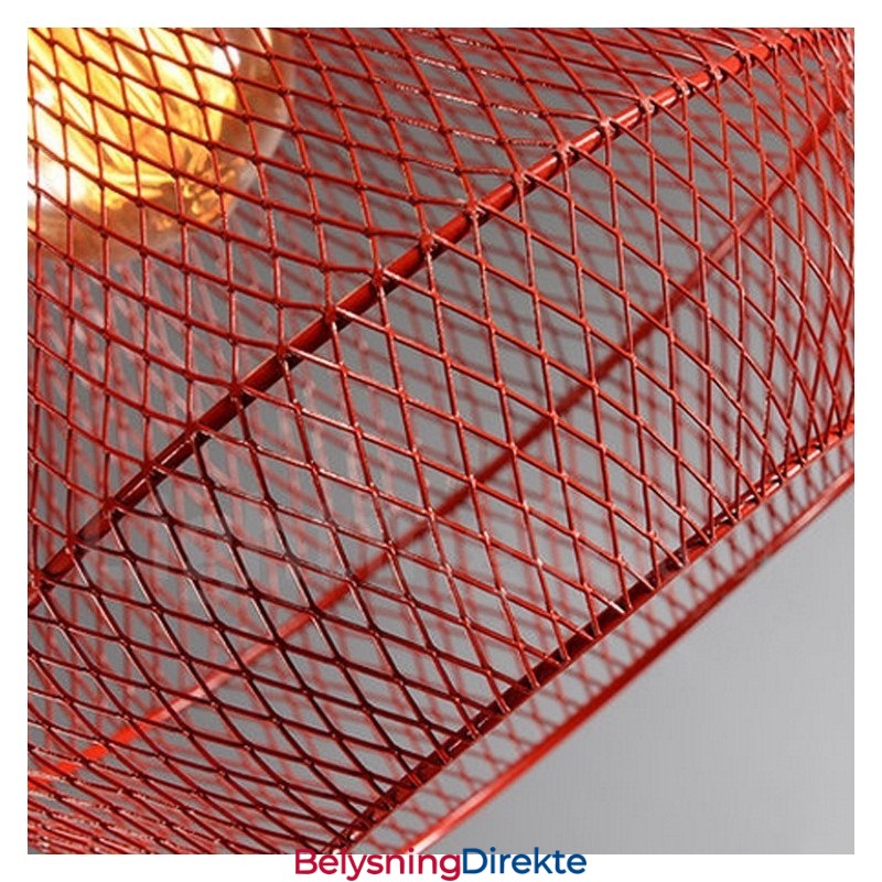 Rustikk Lodge-Pendellampe I Metall Og Betong Med 1 Lys