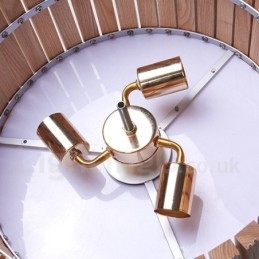 Moderne Og Moderne Trommehengelampe I Tre