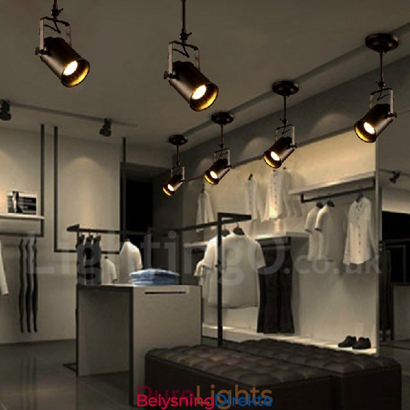 Rustikke Spotlys Med 1 Lys I Hyttestil