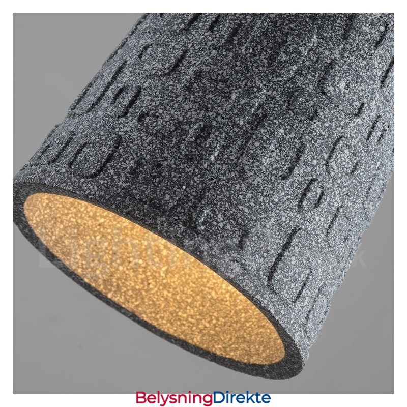 Retro Vintage Betong Pendellampe Med 1 Lys