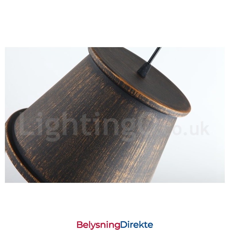 Retro Vintage Metallpendellampe Med 1 Lys