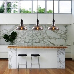 Retro Vintage Pendellampe Med 1 Lys Og Glassskjerm