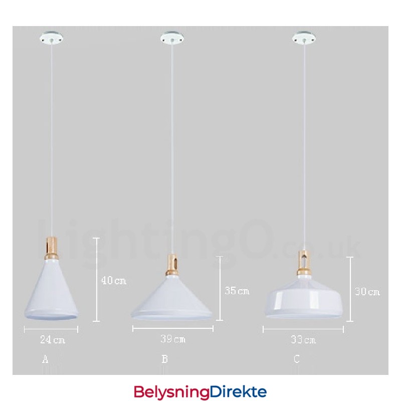 Moderne Samtidsstil 1 Lys Pendellampe