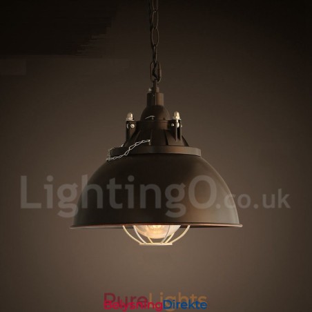 Retro Vintage Metall Pendellampe Med 1 Lys