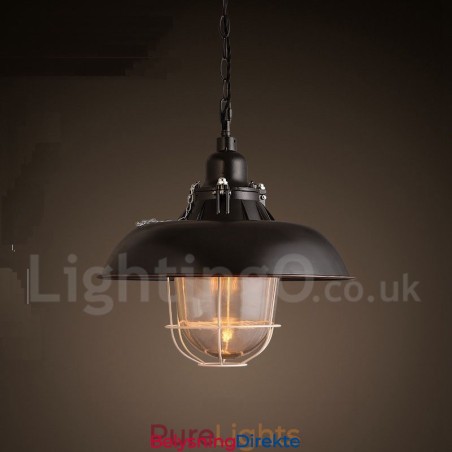 Retro Vintage Metall Pendellampe Med 1 Lys
