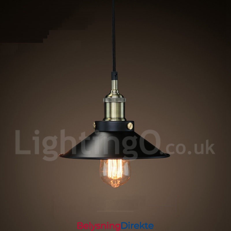 Retro Vintage Metall Pendellampe Med 1 Lys