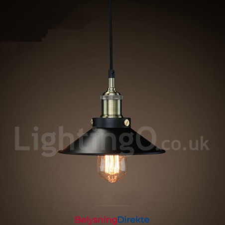 Retro Vintage Metall Pendellampe Med 1 Lys