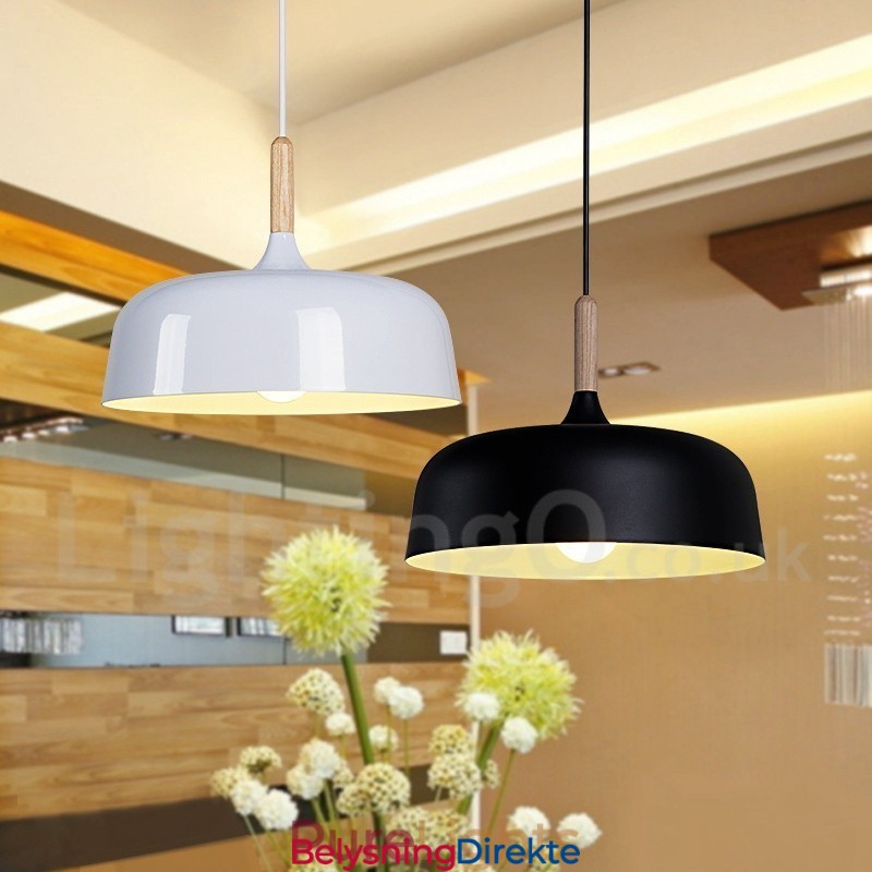 Moderne, Moderne, Tre- Og Metallpendellampe