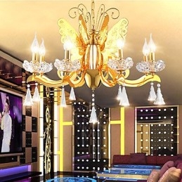 Lysekrone Moderne Samtids Metall