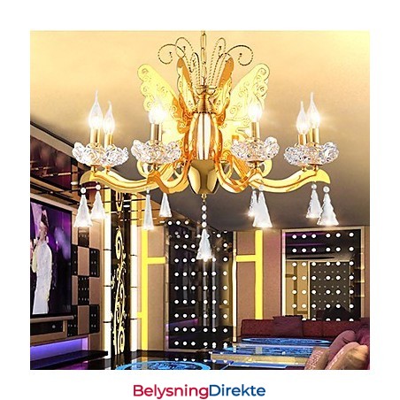 Lysekrone Moderne Samtids Metall