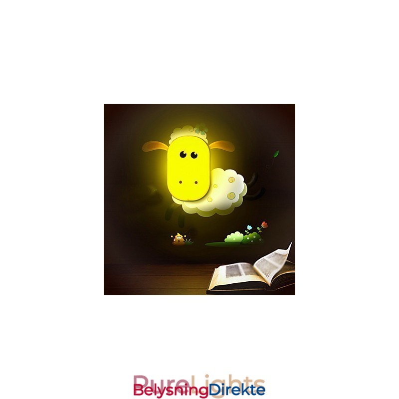 Creative Spirit Intelligent Lyskontroll Liten Nattlampe Barnevegglampe Lys