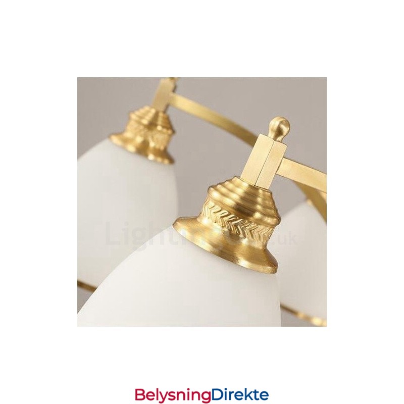 5-Lyss Rustik Lodge Integrert Metall-Kobberlysekrone