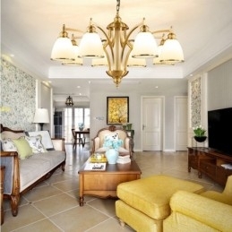 8-Lyss Rustik Lodge Integrert Metall-Kobberlysekrone