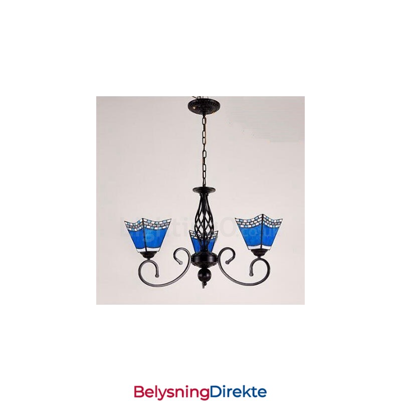 Integrert Metalllysekrone I Middelhavsstil Med 3 Lys