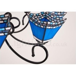 Integrert Metalllysekrone I Middelhavsstil Med 3 Lys