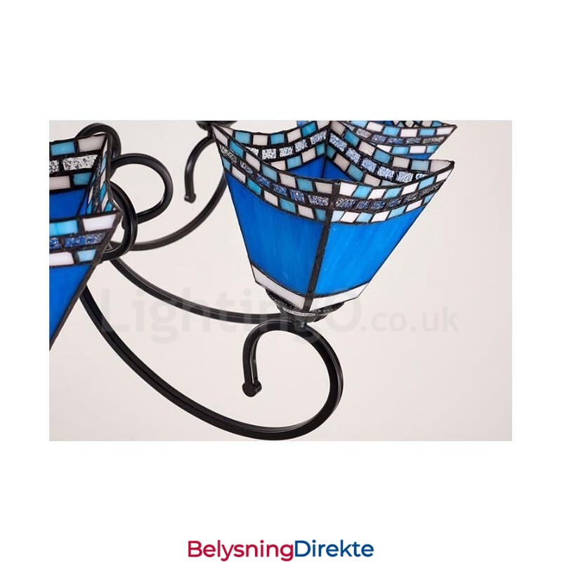 Integrert Metalllysekrone I Middelhavsstil Med 3 Lys