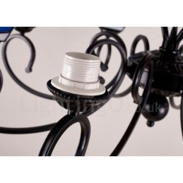 Integrert Metalllysekrone I Middelhavsstil Med 8 Lys