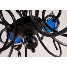 Integrert Metalllysekrone I Middelhavsstil Med 8 Lys