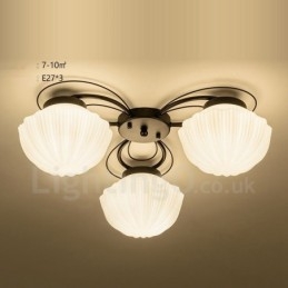 Integrert Lysekrone I Rustikk Stil Med 3 Lys