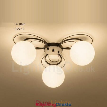 Integrert Lysekrone I Rustikk Stil Med 3 Lys