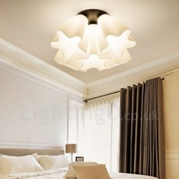 Integrert Lysekrone I Rustikk Stil Med 5 Lys