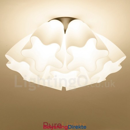 Integrert Lysekrone I Rustikk Hyttestil Med 7 Lys