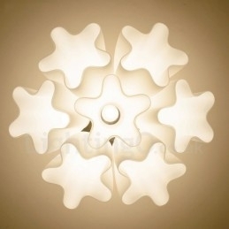 Integrert Lysekrone I Rustikk Hyttestil Med 7 Lys