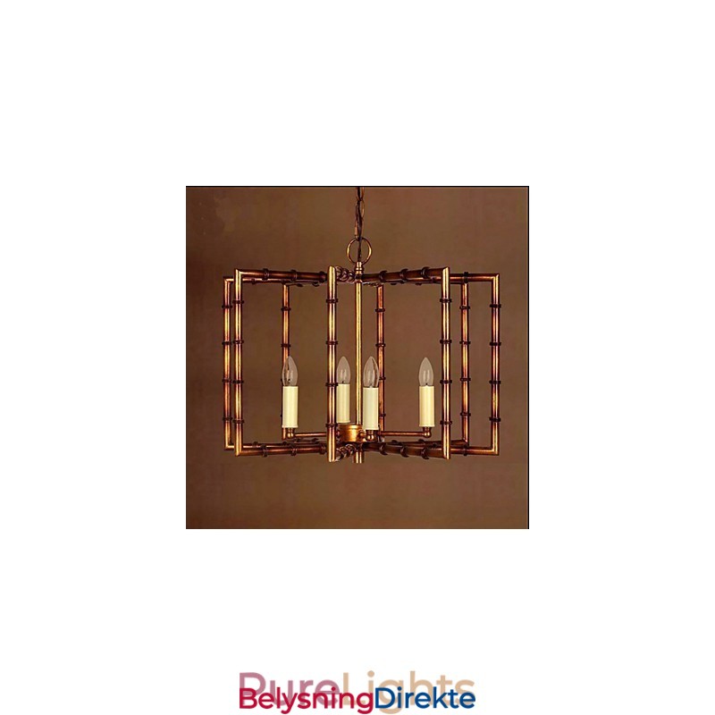 Amerikansk Landlig Enkel Antikk Kobber Jern Lysekrone Lysekrone Kreativ