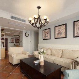 Integrert Metalllysekrone I Rustikk Lodge Med 6 Lys