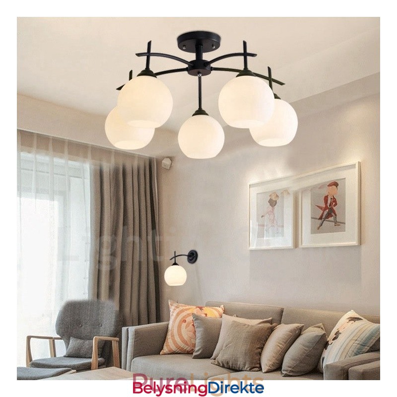 5-Lys Tradisjonell Klassisk Integrert Lysekrone