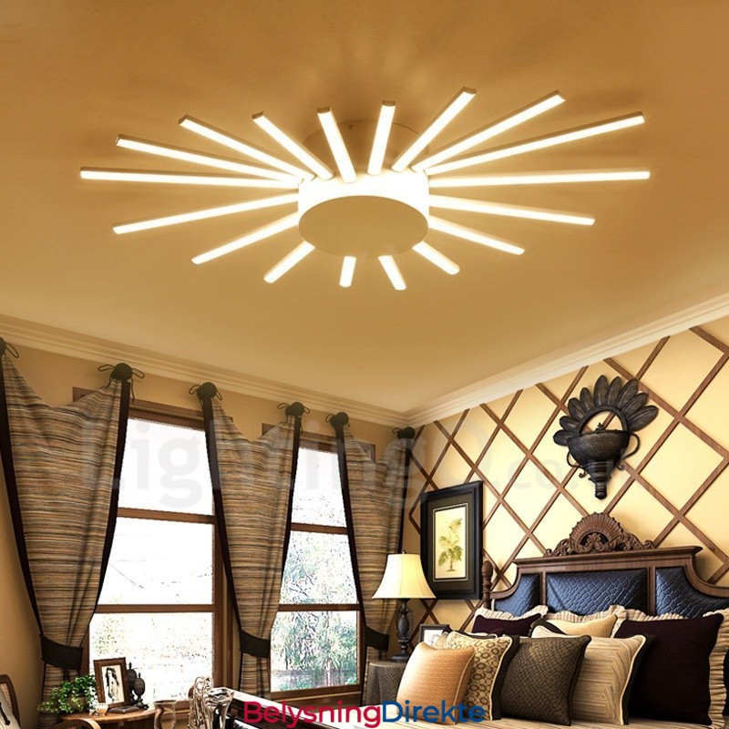 18 Lys Moderne Samtids Integrert Metalllysekrone