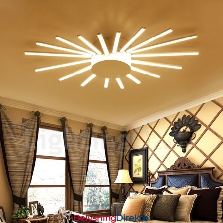 18 Lys Moderne Samtids Integrert Metalllysekrone