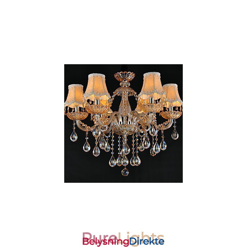 Lysekrone I Krystall, Tradisjonell, Klassisk, Glass, 6 Lys