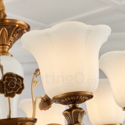 8 Lys Tradisjonell Klassisk Integrert Metall Luksuslysekrone