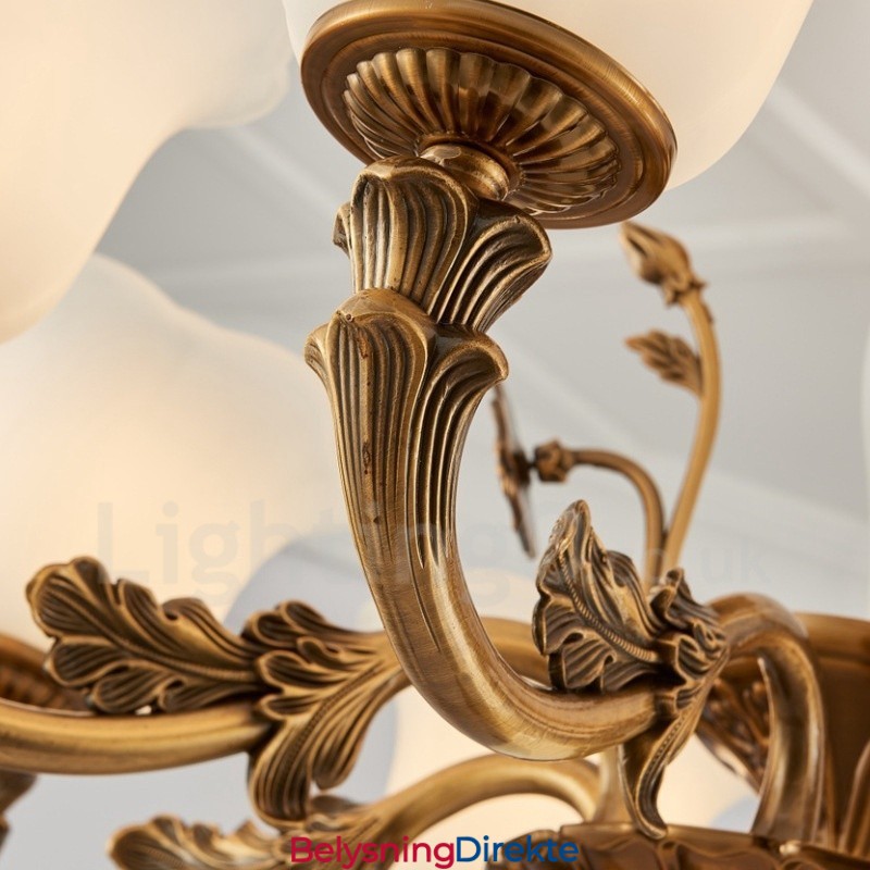 8 Lys Tradisjonell Klassisk Integrert Metall Luksuslysekrone