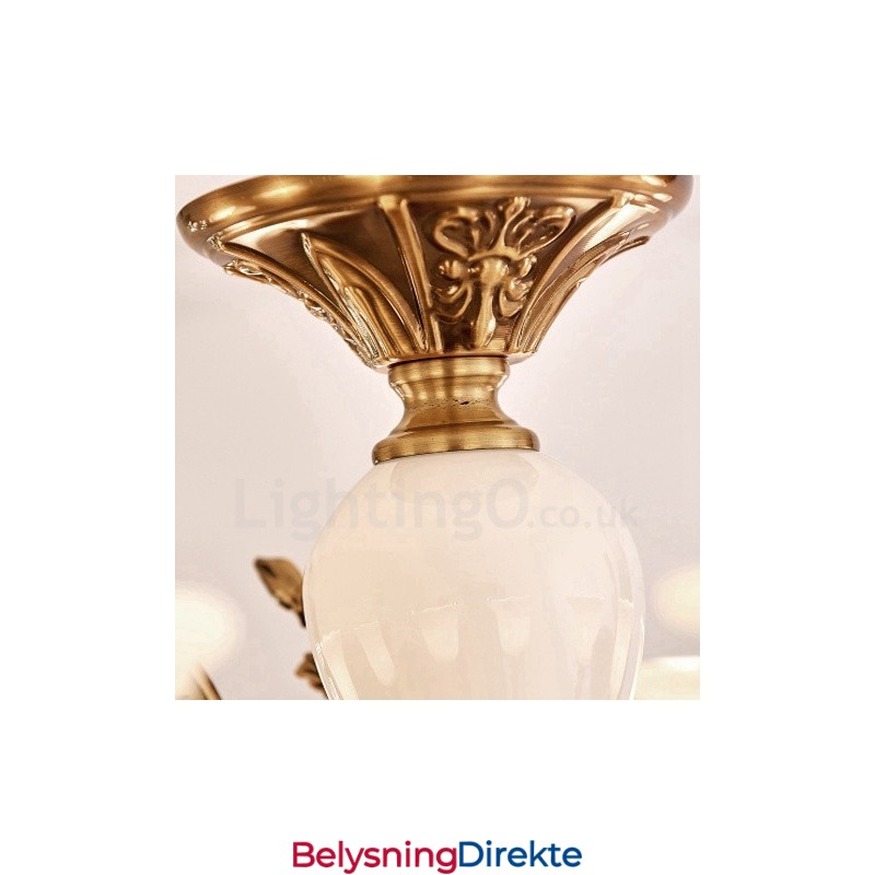 8 Lys Tradisjonell Klassisk Integrert Metall Luksuslysekrone